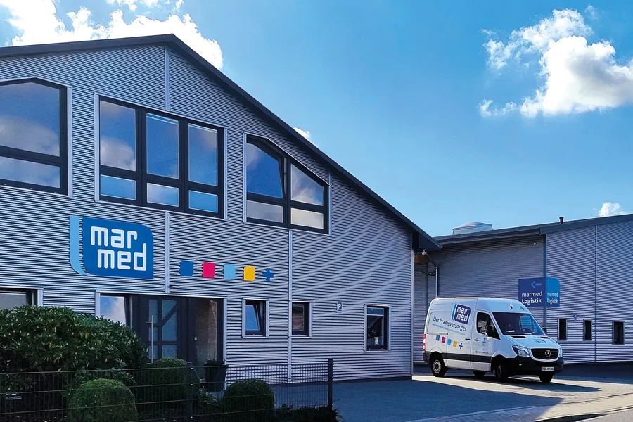 Firmensitz der marmed GmbH & Co. KG in Fockbek mit Logistikzentrum